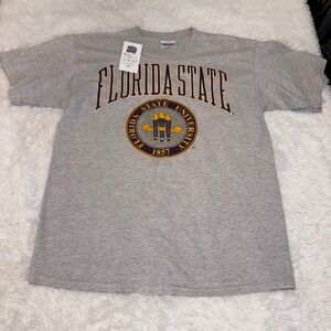 Danaggers Florida State T Shirt Mens Medium Gray Excellent Vintage FSU Seal Tee
